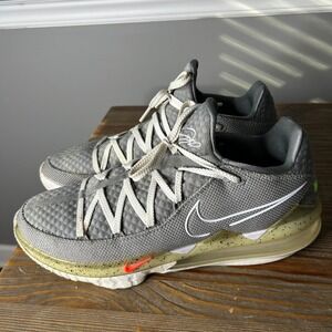 Nike Lebron 17 Men's Basketball Shoes Gray Silver CD5007 004‎ Size US 14